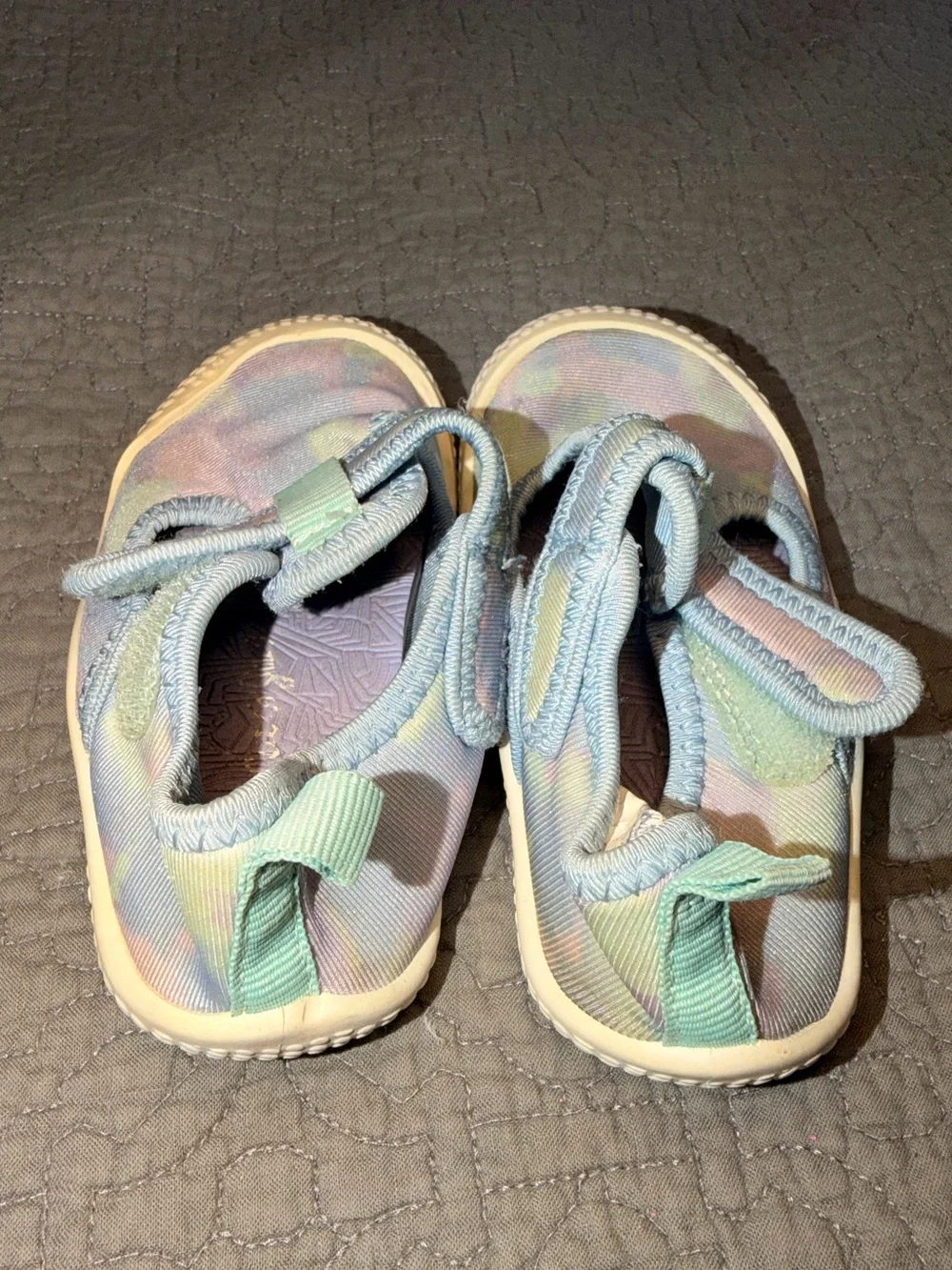 Cat & Jack Pastel Tie-Dye Mary Jane Shoes - Mint, Pink, Lilac